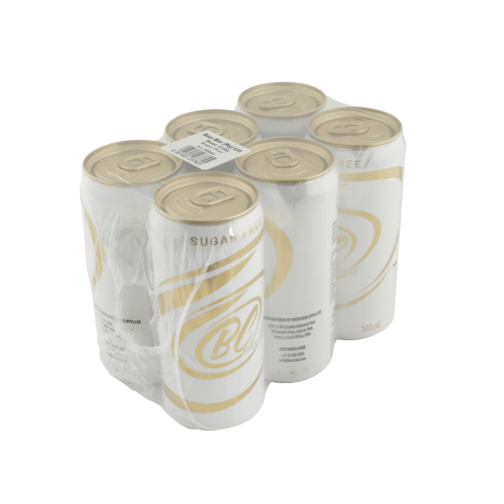 Boer Cola 300ml Sugar Free Slim Line Can 6-Pack (6)