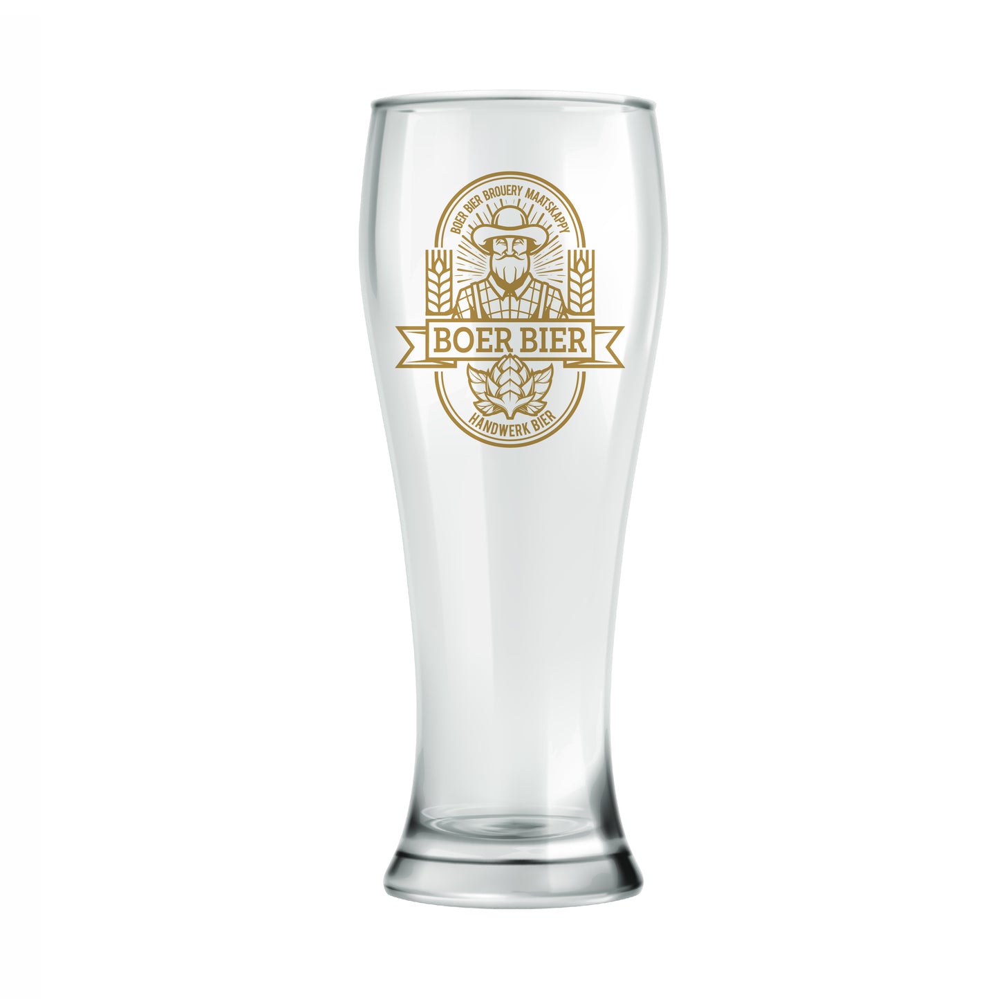 Boer Bier Glass 395ml - Pack of 6