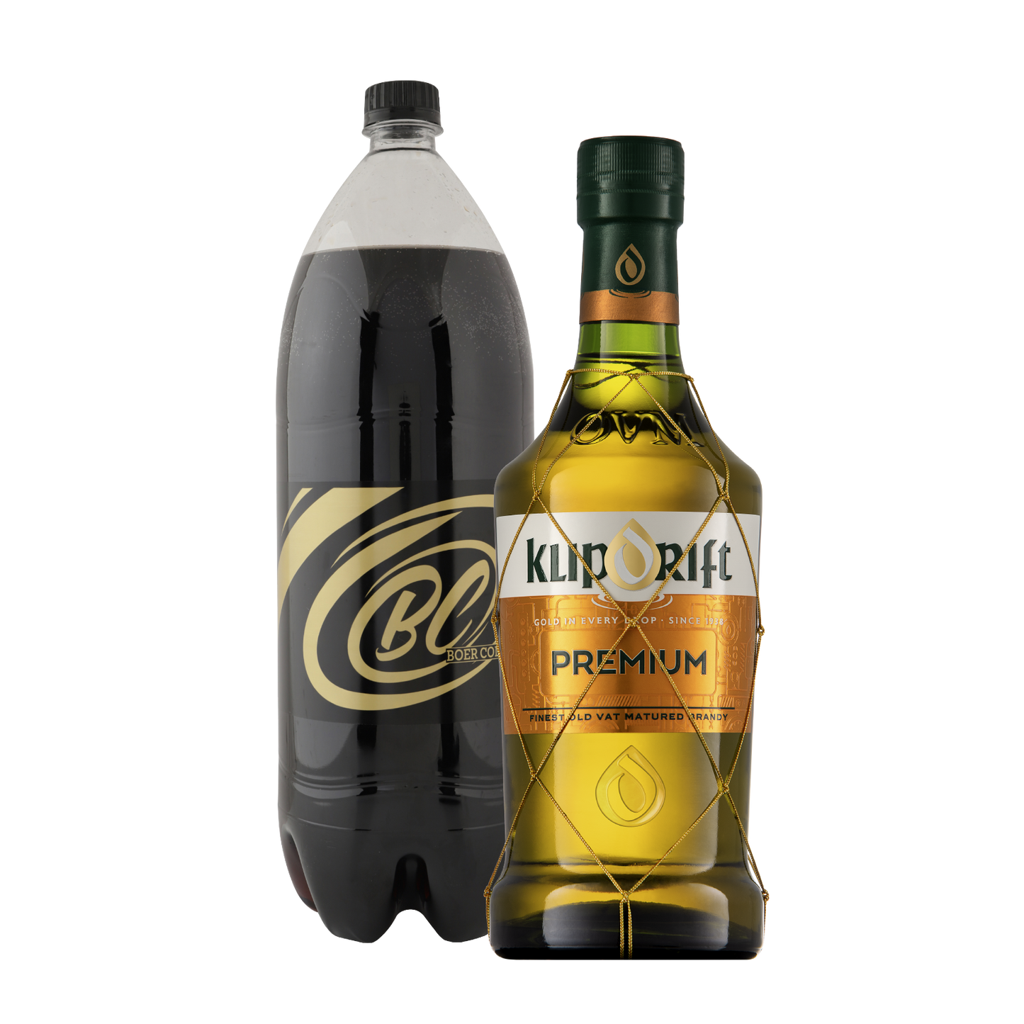 Klipdrift Premium Brandy 750ml & Boer Cola 2L