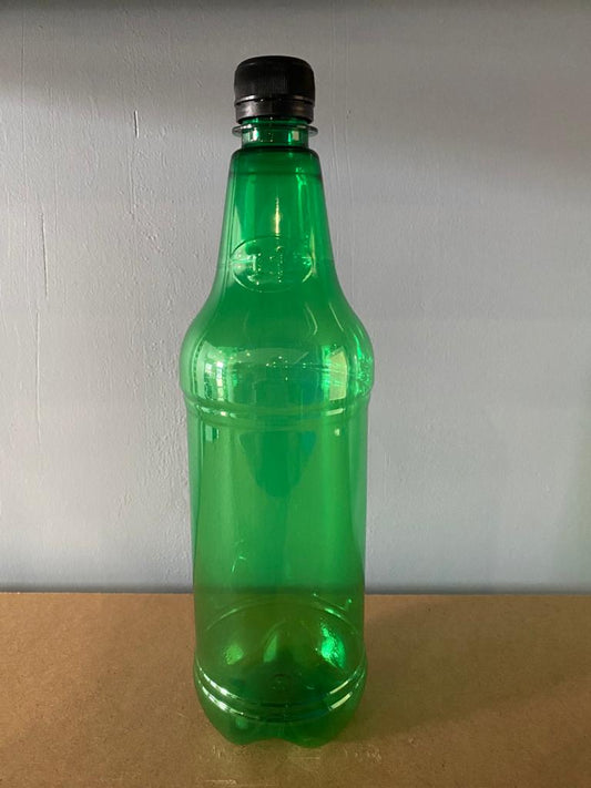 1L Green Pet Cider Bottles with Caps